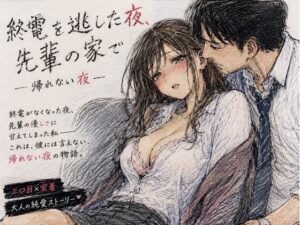 終電を逃した夜、先輩の家で ―帰れない夜― アイキャッチ画像 【同人YH】