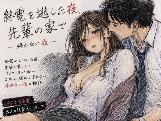 終電を逃した夜、先輩の家で ―帰れない夜― アイキャッチ画像 【同人YH】